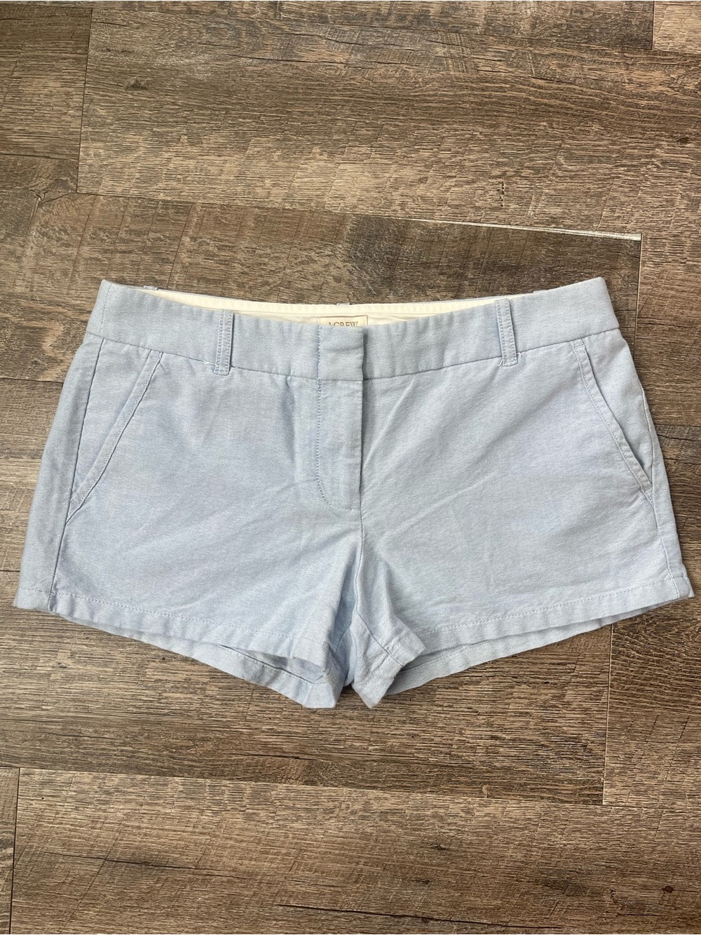 J. Crew 100% cotton chambray Oxford shorts